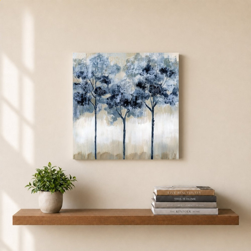Indigo Grove II par Nan - Impression sur toile, 30" H x 30" W