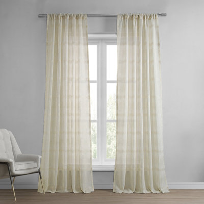 Rideaux transparents en lin pour chambre à coucher Larsen