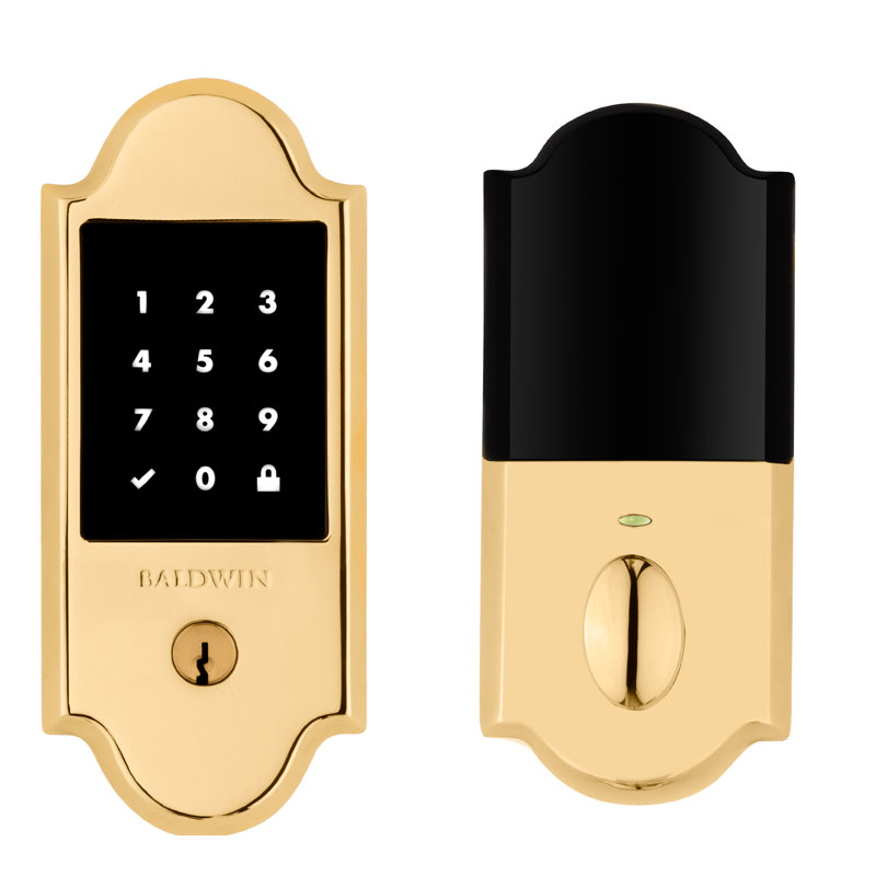Single Cylinder Electronic Deadbolt, Venetian Bronze