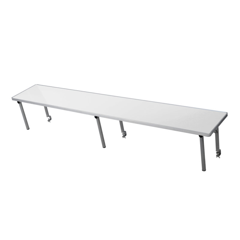 Plateau de table rectangulaire WFT, Blanc, H 12 po x L 72 po x P 12 po