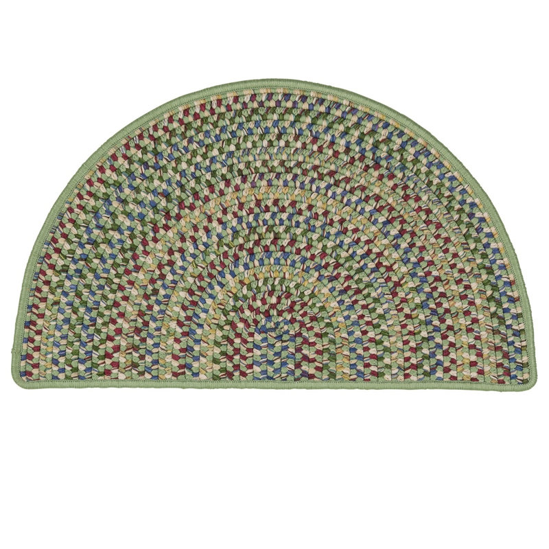 Tapis de cuisine Shick, Vert mousse, Demi-cercle 1 pi 6 po x 2 pi 6 po