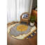 Tapis en coton à imprimé oriental jaune Girvin-1462329283