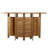 Kezia Rectangular Teak Folding Outdoor Bar Table , 70'' in. W 24'' in. D