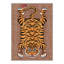 Tapis d'intérieur brun / orange / noir lavable à la machine avec envers antidérapant Tigris-1488069727