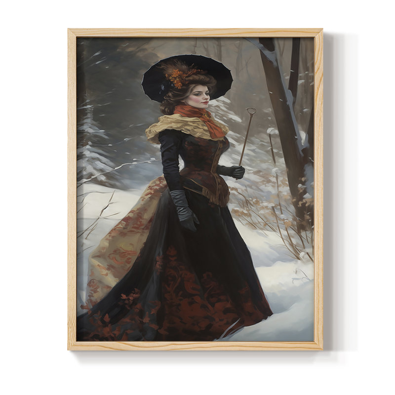 WOMEN Series CMLXXXVI Framed Print - Solid Wood, Naturel, H 11 po x l 9 po