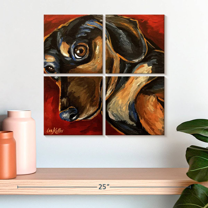 Brampt Dachshund Expressive, 18" H x 18" W