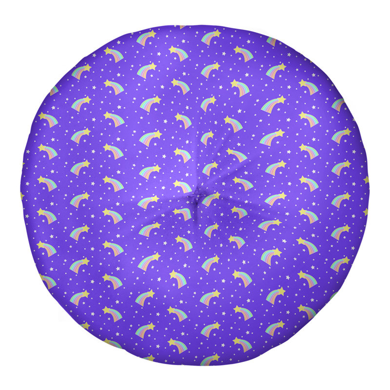 Coussin de sol capitonné Katelyn Elizabeth, 30 po x 30 po, Mauve