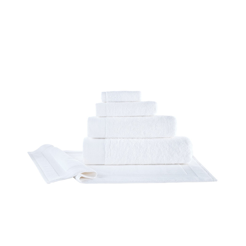 Serviette de bain Brooks Brothers, Blanc