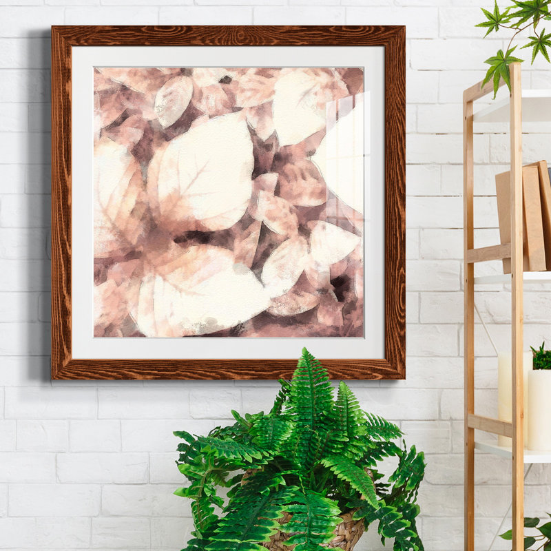 " Custom Ocean Cameo II ", Maple Framed, 17" H x 17" W x 1" D