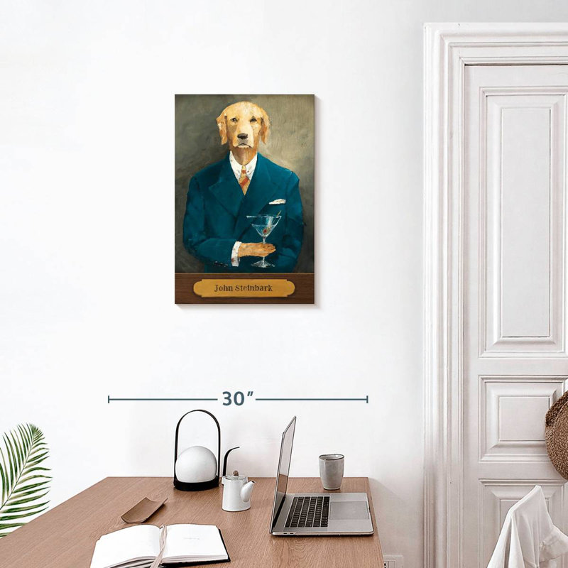 Brampt John Steinbark With Plaque, 24" H x 16" W