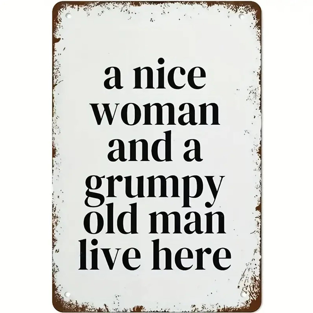 Trinx Wall Decor Office Dorm Den Humor Personality Vintage Retro Tin ...