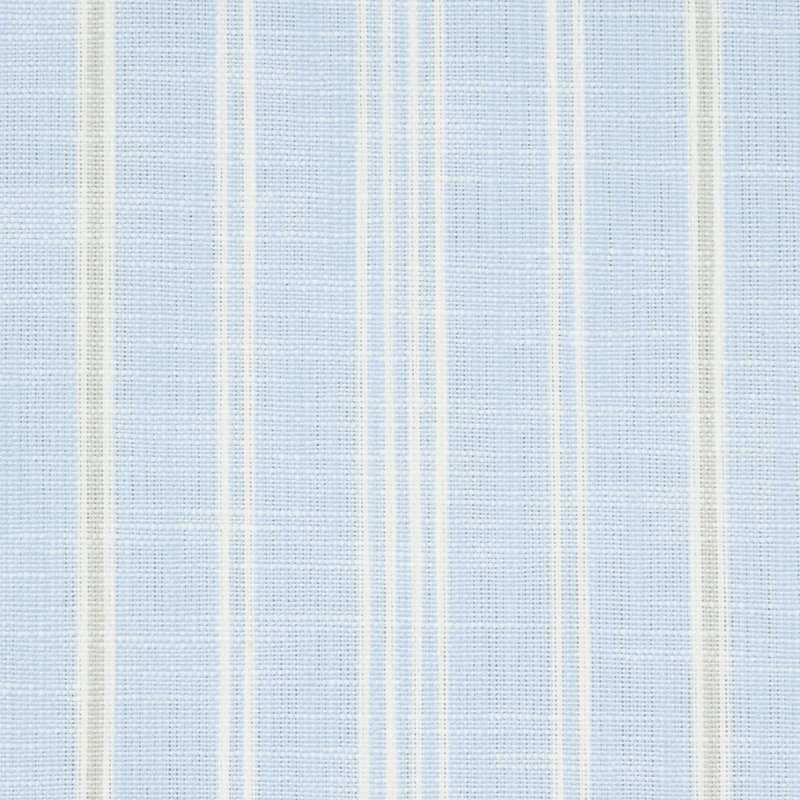 Schumacher x Mark D. Sikes Lucy Stripe Fabric, Light Blue