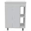 Ensemble de salle de bain 2 pièces, meuble-lavabo autoportant Acra + armoire à linge Magna