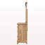 Mobilier de chambre à coucher de style commode avec rangement à 1 tiroir et placage de pacane