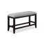 Transitional Counter-Height Bench With Upholstery - Spacious & Solid Dining Fabric Rectangular Build-2006784744-2006784750