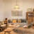 1-Light Boho Rattan Pendant Light