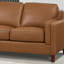 Canapé modulaire en cuir véritable de 132 po Bella-70922806