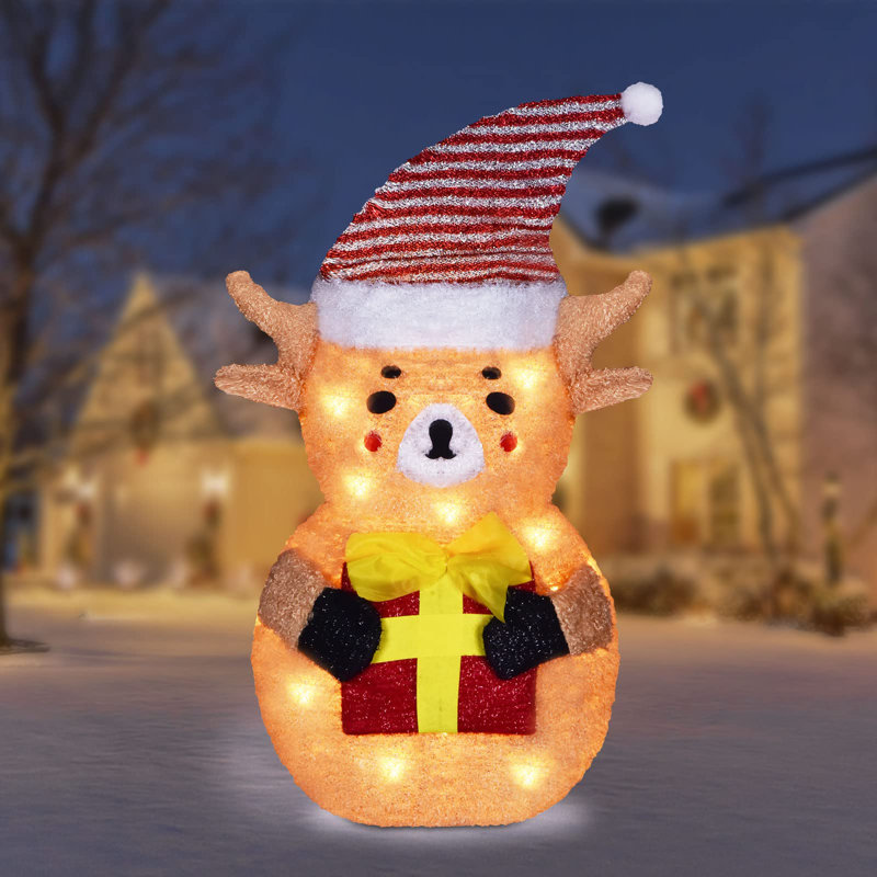 Décorations de renne de Noël éclairées
