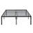 Jet black heavy duty metal queen size bed frame for bedroom, guest room and dorm use, solid noise-free construction with under-bed storage-1303599185