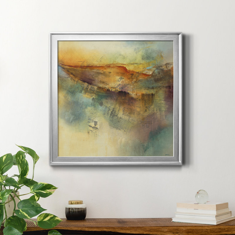 Canyon Zephyr - Reproduction d'art sur toile encadrée, H 22,5 po x l 22,5 po x P 1,5 po, Cadre blanc
