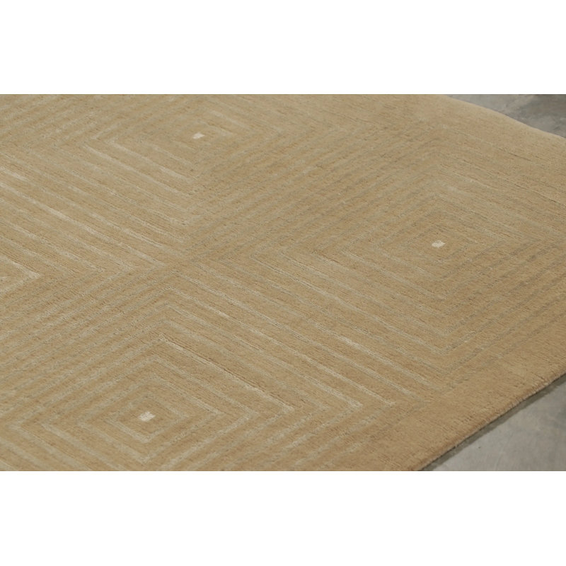 Handmade Silk and Wool Area Rug