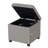 17.3" Square Faux Leather Storage Ottoman-1628164730