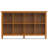 Warm Shaker 57"W Solid Wood Entryway Console Table with 8 Cube Storage