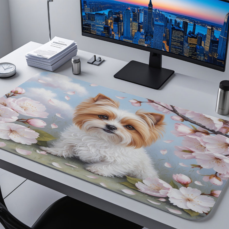 Polyester Desk Pad, 14.4x12.1