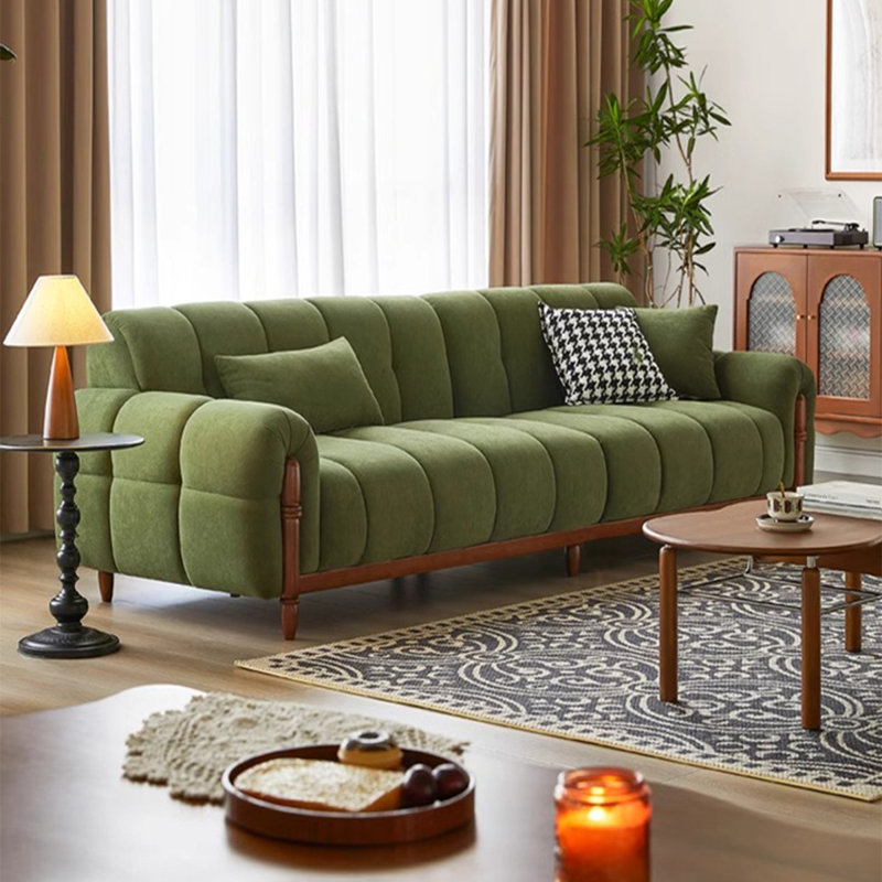 Canapé modulaire en polyester vert
