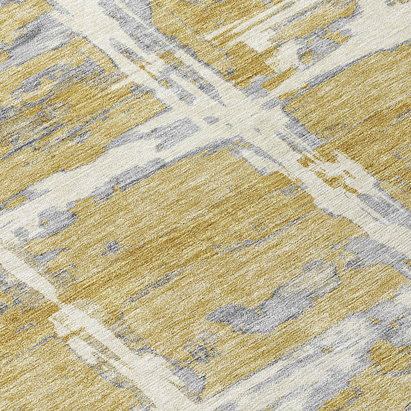 Mahaney Washable Striped Indoor / Outdoor Rug, Rectangle 3' x 5'
