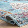 Tapis turquoise Haliyah
