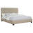 Copper Oatmeal Upholstered Eastern King Panel Bed