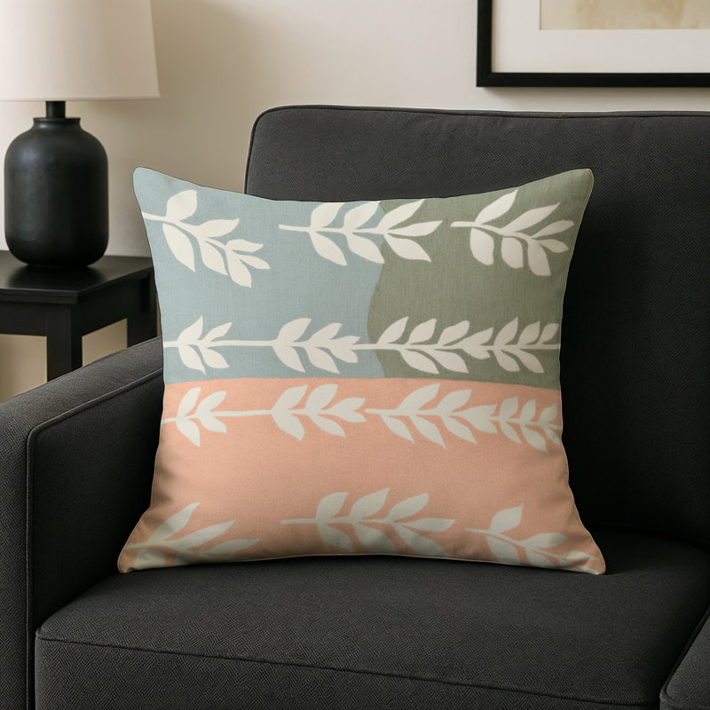 Spring Whisper Indoor And Outdoor Throw Pillow, Square 20"