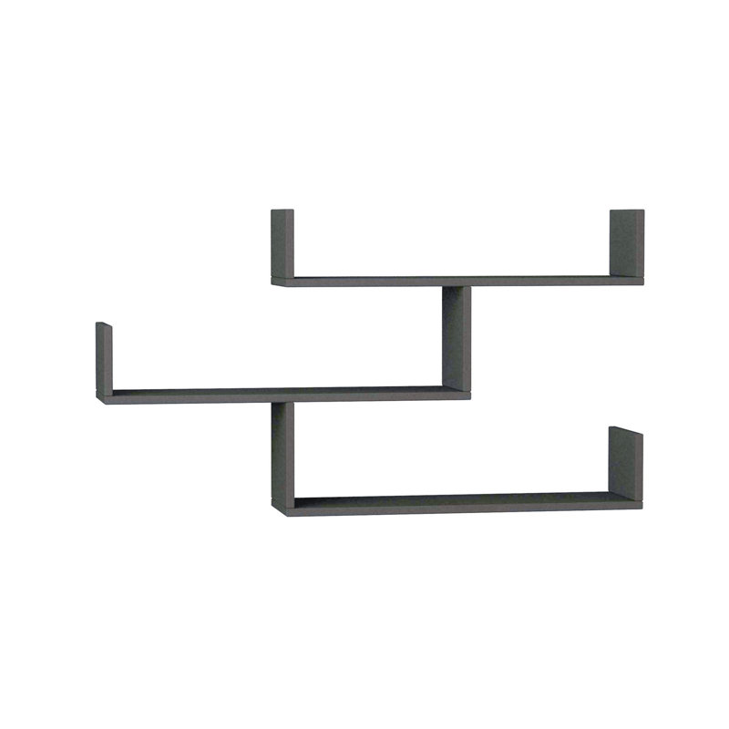 Modern Wall Shelf, 47.2 x 26.4 x 8.7 inches | 100% Melamine Coated Particle Board, Thickness: 0.7 inches | Multiple Shelves, Wall-Mounted Design | Stylish Storage Solution for Home & Office