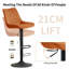 Heckscherville Velvet Height Adjustable Swivel Upholstered Bar Stool-511165823