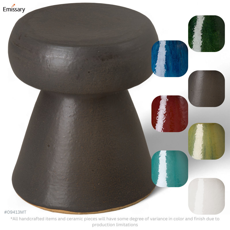 Tabouret de jardin en céramique Sakir