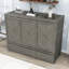 Grand lit escamotable avec station de charge USB et tiroirs-1146753914