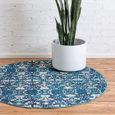  Tapis bleu marine Power Loom