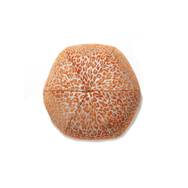 Amazink Circular Pillow Cover & Insert, Orange Koi