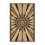 Tapis moelleux moelleux de style art déco en tissu Starburst - beige-973690386