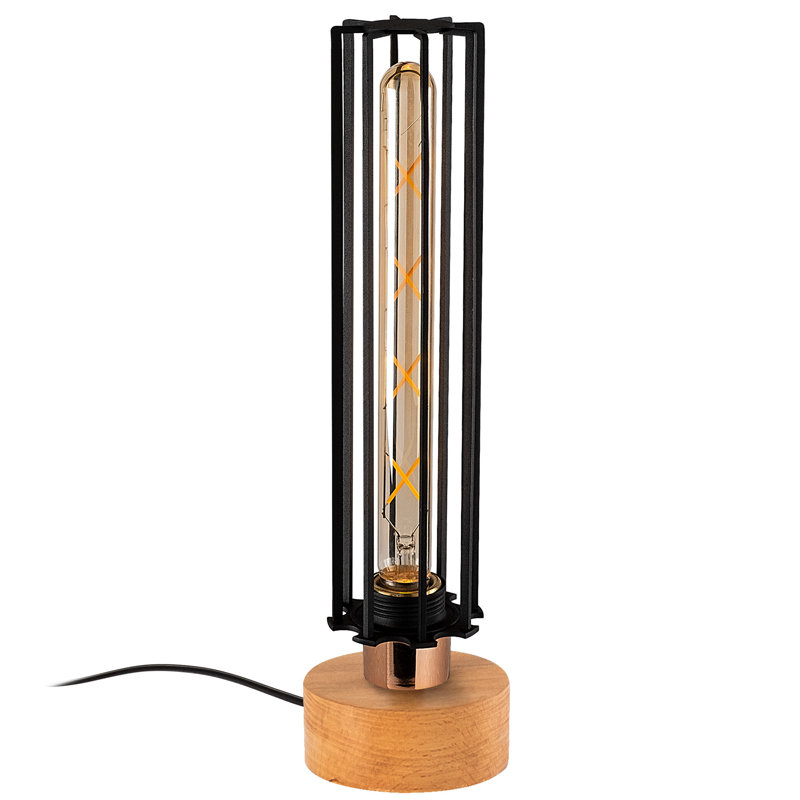 Lampe de table brune 10,63 "Jolyon, H 15,35 po x l 3,94 po x P 3,94 po