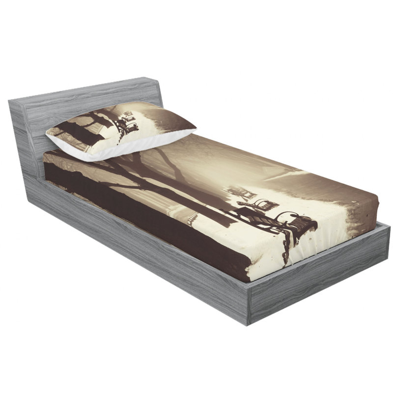 Microfiber Sheet Set, Twin Sheet Set with Fitted Sheet