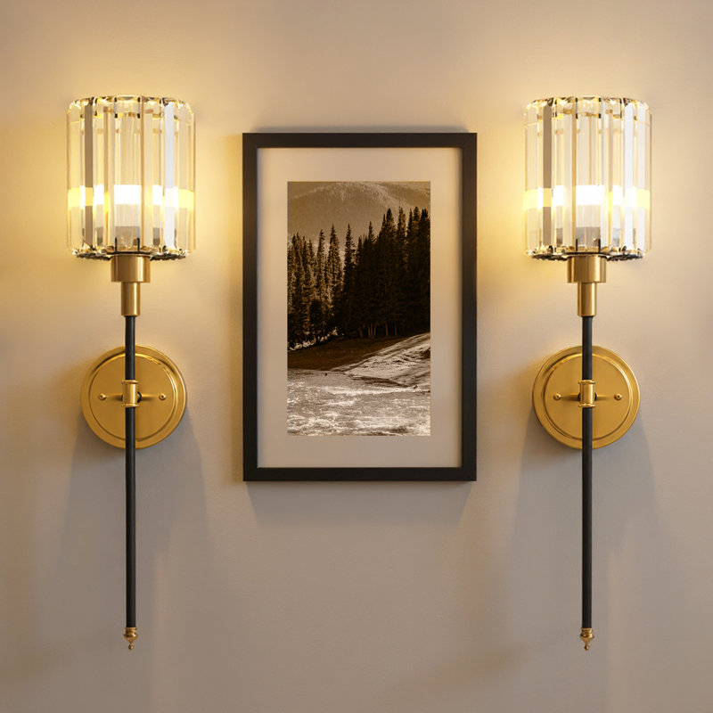 Aldegonde Crystal Armed Sconces