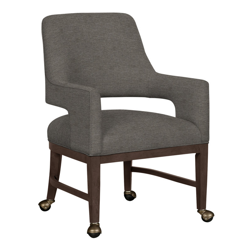 Josie Grande Upholstered Arm Chair, Perigold In The Loop Shell, Hazelnut
