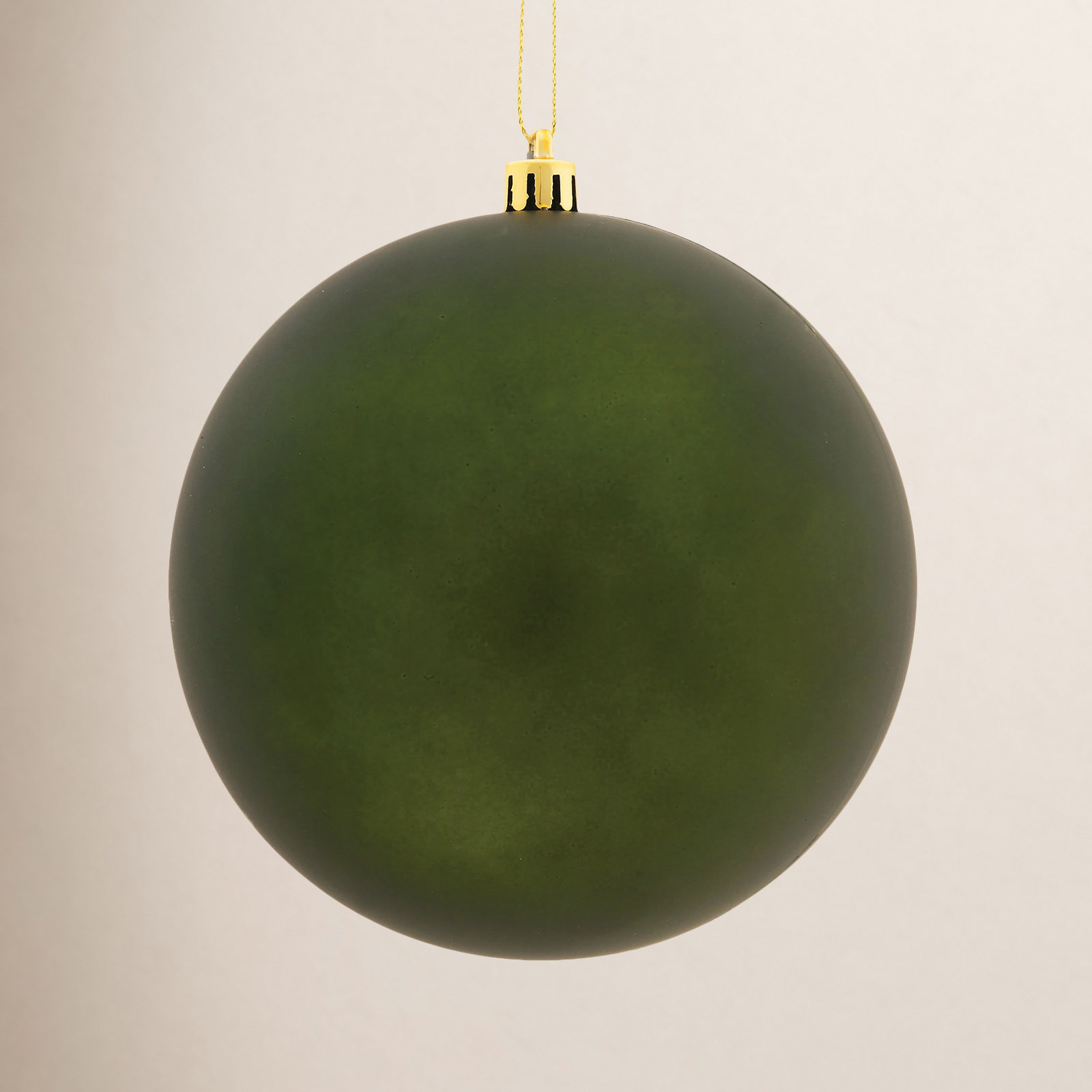 Holiday Décor Ball Ornament, Matte Moss Green