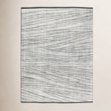 RIZE Hand Knotted Wool Abstract Area Rug in Gray