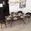 Volo Walnut Solid Wood Base Dining Table