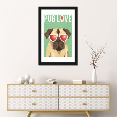 «Beach Bums Series: Pug II», impression sur toile