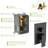 12 Inch Ceiling Mount Shower In Matte Black With Waterfall Tub Spout Attachment - Square Rainfall Head, Handheld Shower, Valve, Easy Installation & Sanitary Practices Kit Including 12" Procedures-127233191