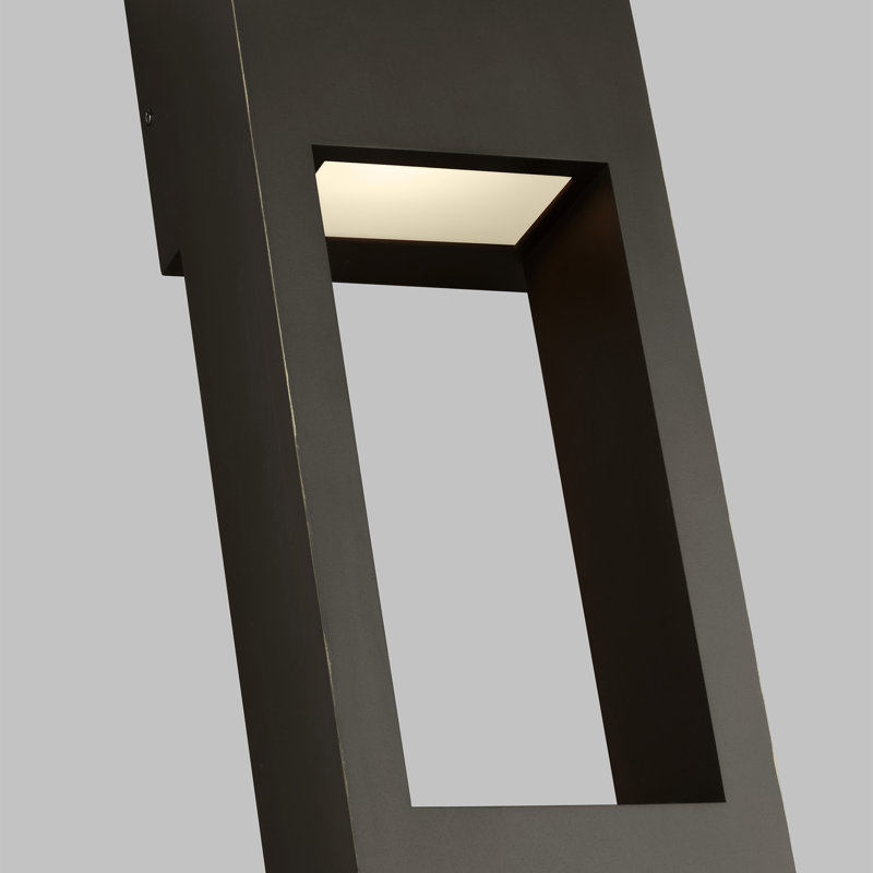 Testa LED Outdoor Flush Mount, Antique Bronze, 20" H x 7" W x 7" D